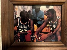 Michael Jordan Magic Johnson autographed photo #5c381f