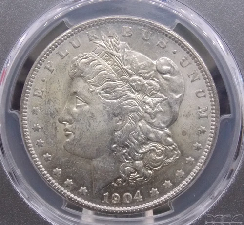 1904 "O" Morgan SILVER Dollar $1 PCGS MS62 #545 Unc Uncirculated ECC&C, Inc.