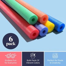 Hollow Foam Pool Noodles Colorful Soft Swim Floats Training Aid for Water Sports