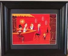 SHAG Art "Mr. X's Valet" 01 Custom Framed Tiki Bar Artwork FREE ship