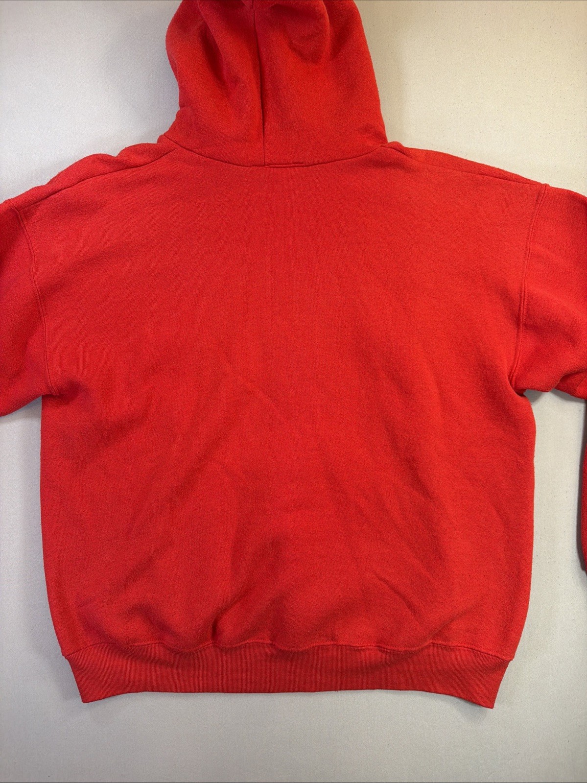 Vtg 90s Nike Center Swoosh Hoodie Red Fruit of the Loom Tag Made in USA XL Rare image 9