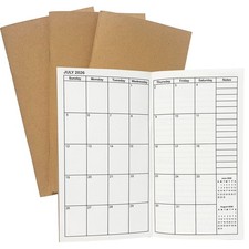 Travelers Notebook Inserts Jan 2026 - Jun 2027, Travelers Notebook Calendar, ...