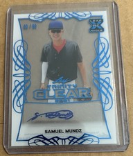 2021 Leaf Trinity - Dodgers Top 50 Samuel Munoz #BA-SM1 Platinum /99! Sweet Auto