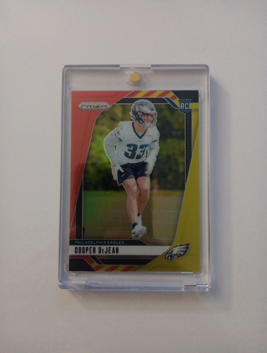 Cooper Dejean 2024 Prizm Red And Yellow 15/44 RC No. 321