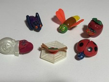 Eric Carle 1987 Vintage Insect  Fruit Toys Lot - Spider, Apple, Ladybug