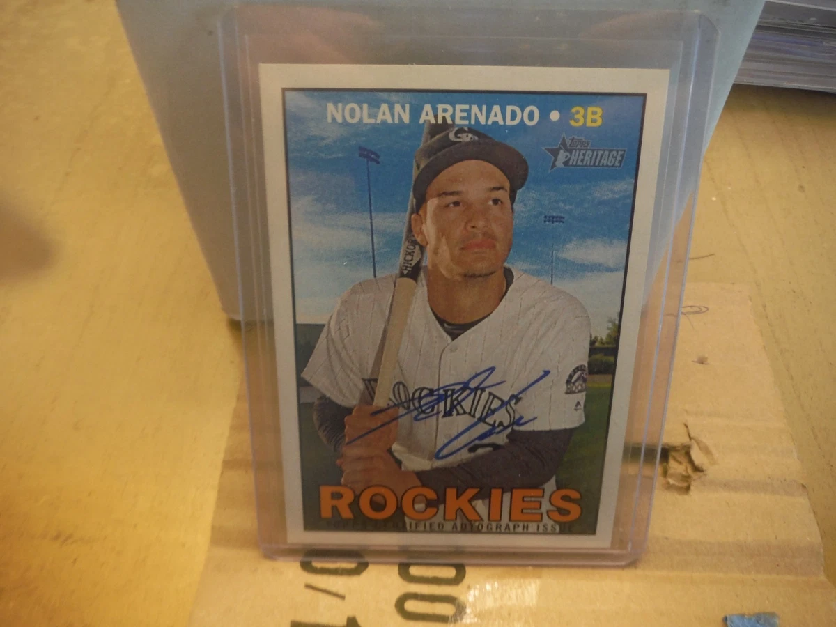 MLB アレナド Topps Heritage Real One Auto Nolan Arenado Auto for sale | eBay