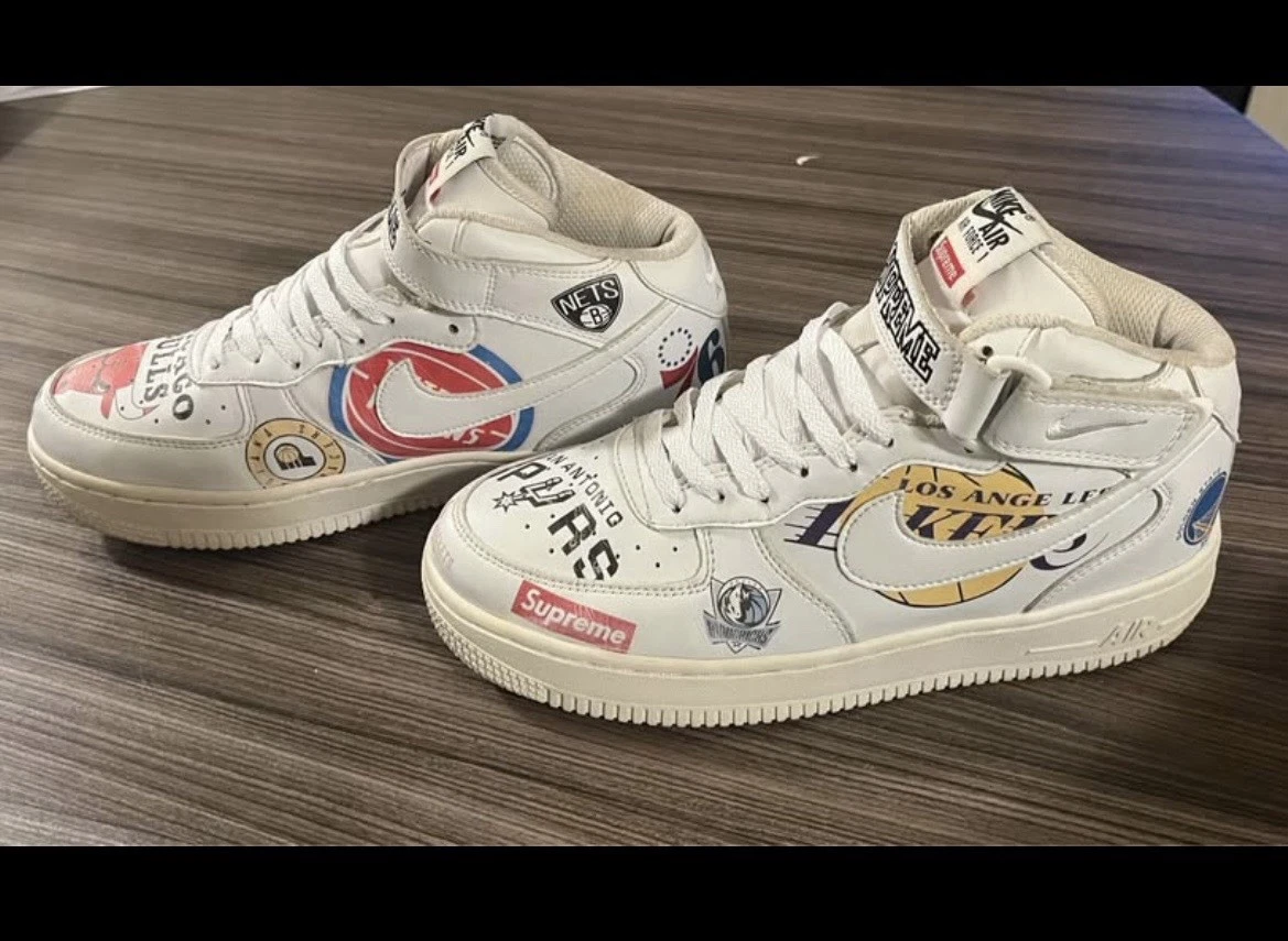 Nike Air Force 1 Supreme ホワイト-２７ Las mejores ofertas en Nike Air Force 1 Supreme White | eBay
