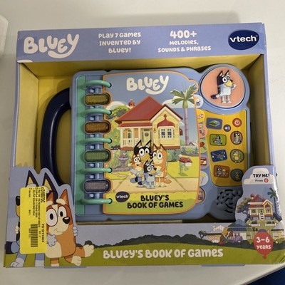NEW! VTech Bluey s Book of Games Interactive Pretend-Play Book for Preschoolers