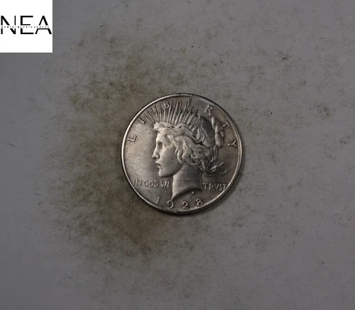 1928 Peace Dollar ~ Almost Uncirculated AU details ~ Key Date ~90% Silver~ ZP934