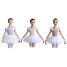 Kids Girls Dress Dance Class Costume Sparkly Dancewear Dancing Ballet Leotard