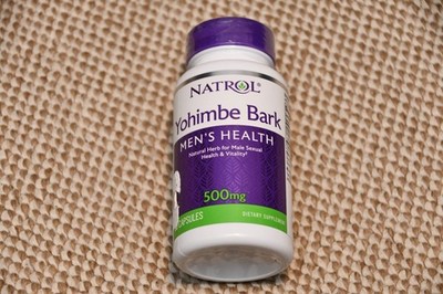 Natrol Yohimbe Bark - 500 Mg - 90 Caps Natural Dietary Supplement 6/26