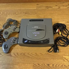 Sega V Saturn JVC RG-JX1 Victor Console with Controllers Cables Tested s0768M