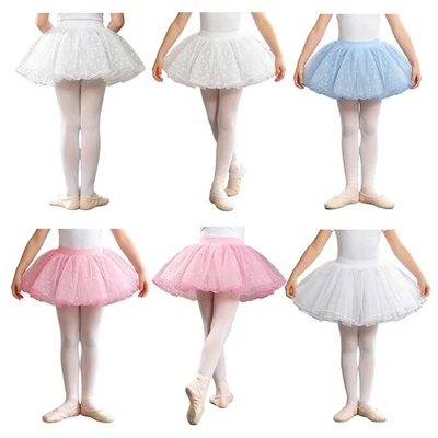 Mädchen Prinzessin Knielang Röcke Niedlich Ballett Mini Tutu Cosplay Ballerina - Bild 1 von 3