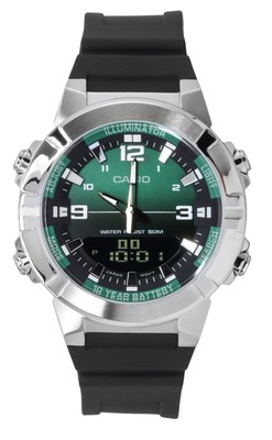 Casio Analog Digital Green Dial Quartz Sports Men's Watch AMW-870A-3AV