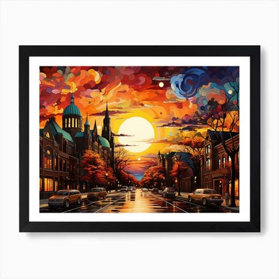 Pop Frontier: 1800s Landscapes Reim gerahmtes Wandbild Poster Leinwanddruck Bild