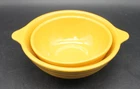 Bauer Pottery Yellow Ringware Cereal Bowls Set of 2 Vintage