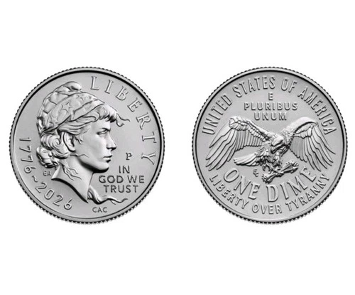 2026 D IN HAND Liberty Dime in Capsule Semiquincentenial Uncirculated 250th