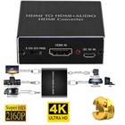 HDMI to HDMI Optical SPDIF+3.5mm Audio Extractor Converter w/USB Cable HL