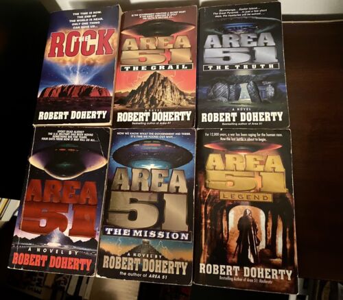Lot of 6 Robert Doherty Mass Market Paperbacks Area 51 Aliens Science Fiction - Imagen 1 de 5