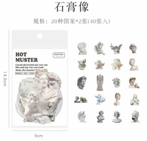40pc Transparent Sticker Images Silicone Resin Molds Epoxy Acetate Clear Flowers - Picture 5 of 9