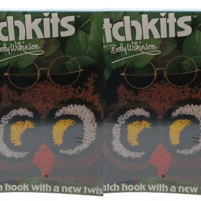 2 For $6 Owl Latch Hook Kit Vintage Betty Wilkinson Limited Time Special