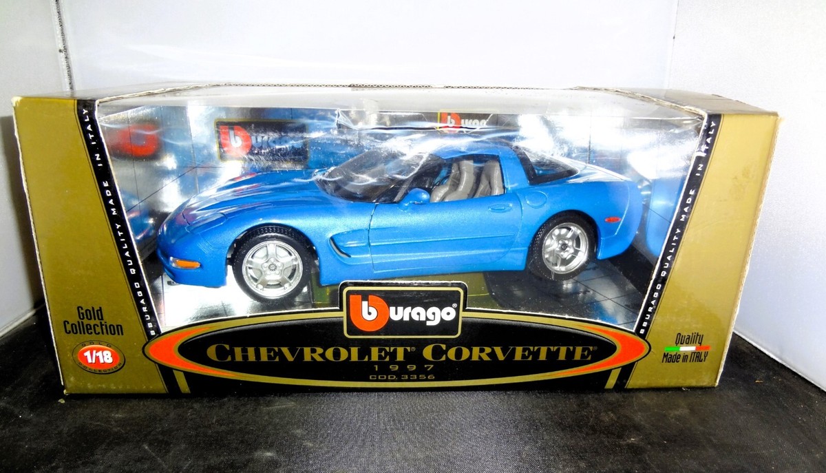 500台限定1/18 ブラーゴ　シボレーコルベット1997 Burago Gold Collection 1997 Chevrolet Corvette 1/18 Scale