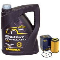 MotoröL Set 5W-40 5 Liter + ÖLfilter SH 424 P FüR BMW 3Er Compact