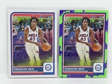 2023-24 NBA Haunted Hoops Terquavion Smith 2 Card Rookie Lot RC 76ers #50