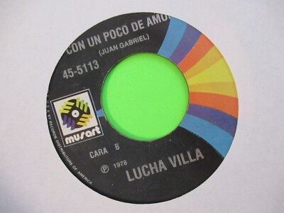 LUCHA VILLA JURO QUE NUNCA VOLVERE / CON UN POCO DE AMOR 45 7''  LATIN PERU
