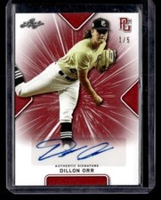 2021 Leaf Perfect Game National Showcase #BA-DO1 Dillon Orr Autographs Red SN,AU