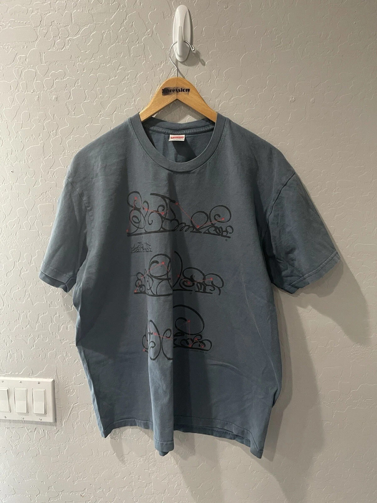 SUPREME New York System Tee Slate Homme Large 2018 BOGO
