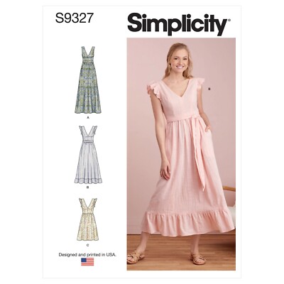 SIMPLICITY 9327 MISSES' DRESSES Schnittmuster Größen 6-14 & 14-22 Fähigkeit: EINFACH