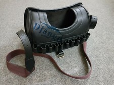 Cowhide Real Leather Hunting Shotgun 120+ Cartridges Holder Shooting Ammo Bag