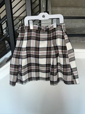Old Navy Girls Size 10 Plaid Skirt Zipper EUC