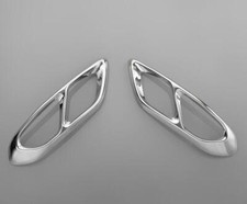 2013 2014 2015 2016 For Ford Fusion Steel Rear cylinder exhaust pipe Cover  2PCS