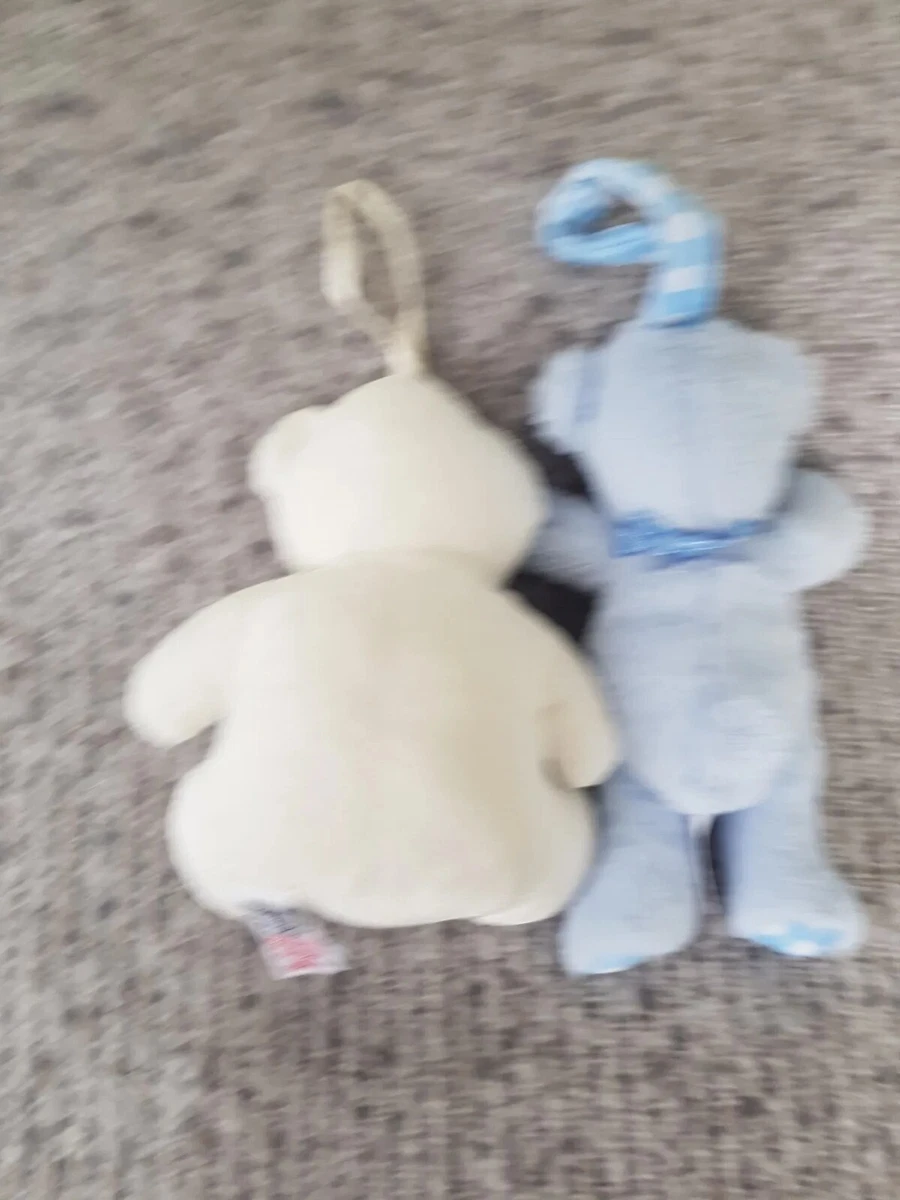 2 x hanging pram soft toy asda george snuggle chums teddy bear eBay