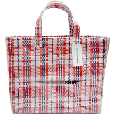 PVC CDG  SHIRT  TOTE SHOULDER HAND BAG