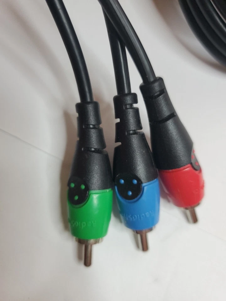 Radio Shack RCA Male To RCA Male Cable Red Blue Green Colors - Image 2 of 4