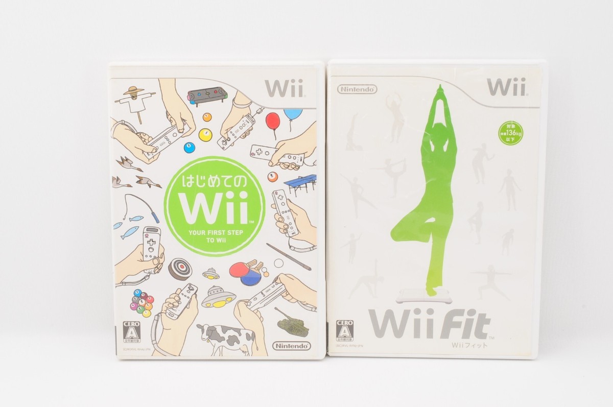 Lot 2 Hajimete no Wii + Wii Fit Nintendo Wii Japan JP Game