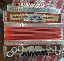 Zalar's Accordion Concertina Special w/ Case, Rupert Novak Manufacturing Austria