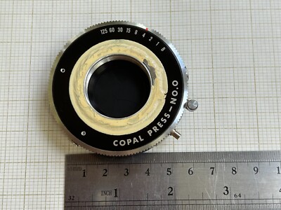Copal Press No.0 shutter. f:3.5-32 speed 1-1/125/B. M29.5mm lens