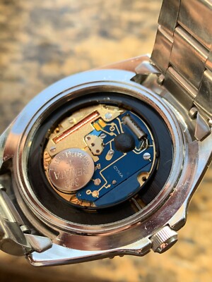 SALE! Cool Vintage Cyma Quartz Mens Diver Watch Swiss 42mm Steel