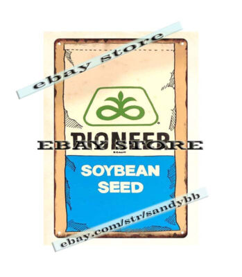 Pioneer Seed soybean metal tin sign interior decoration ideas for bedroom