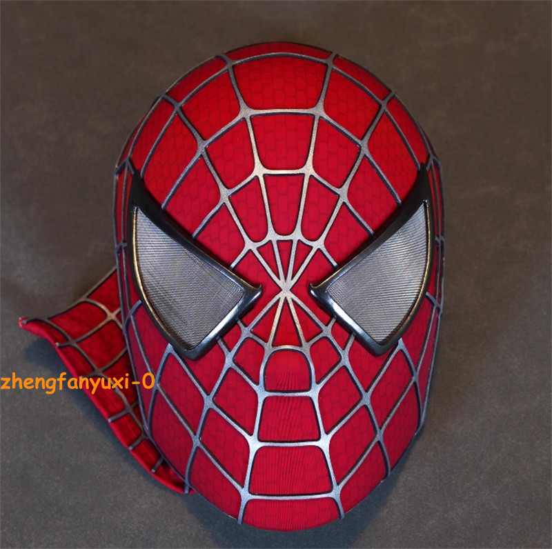 Original Toby Spiderman Clásico Casco Juegos con disfraces Spider-man Máscara 3D utilería de Halloween