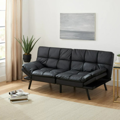 Memory Foam Futon Sofa Bed Couch Sleeper FULL Size Convertible Foldable Loveseat