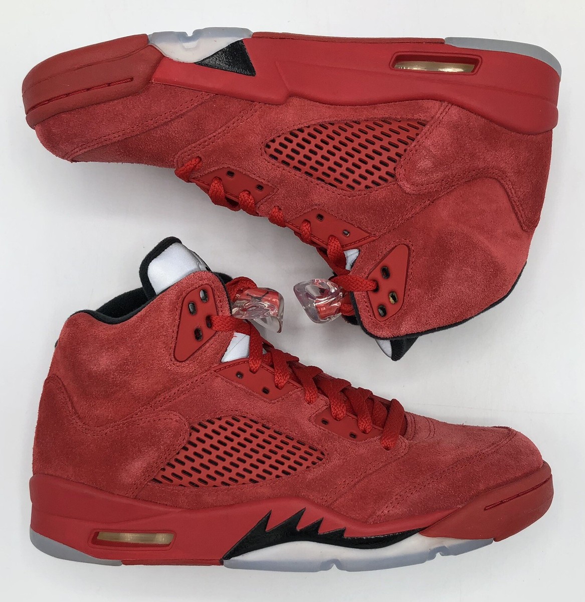 シューズ(男性用) AIR JORDAN 5 retro university red 136027-602 Nike Air Jordan 5 High Retro University Red Suede