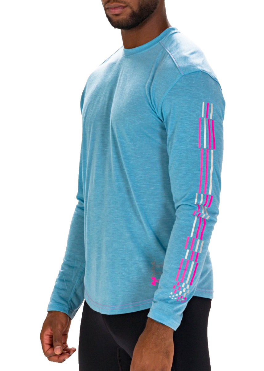 【UNDER ARMOUR】Men's UA Run Anywhere Breeze Long Sleeve UNDER ARMOUR Men's UA Run Anywhere Breeze Long Sleeve Top sz