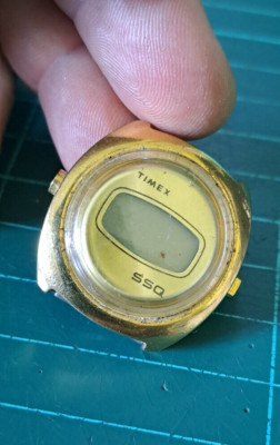 Hyper Rare Vintage (1976) TIMEX SSQ H Cell LCD Watch *Ersatzteile Fix Reparatur*