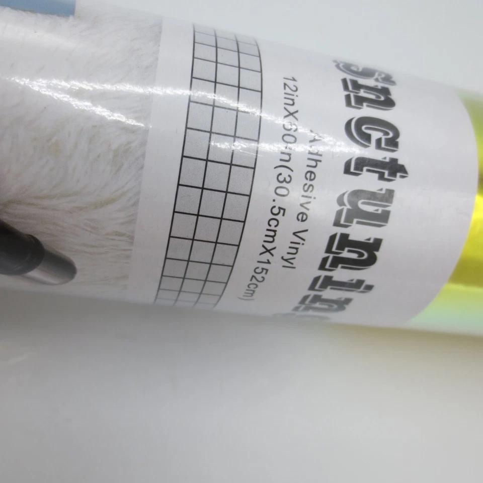 Yellow Pink  Holographic Adhesive Vinyl Roll 12"x60" - Image 3 of 4