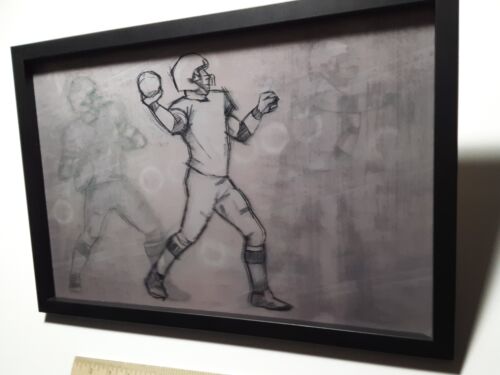 Open Road Brands Football Quarterback Wall Decor Motion Sign 19x13 - Picture 9 of 19